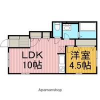 神奈川県相模原市南区上鶴間本町6丁目の賃貸アパートの間取り
