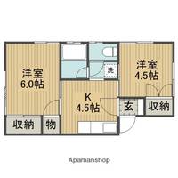 神奈川県相模原市中央区矢部4丁目の賃貸アパートの間取り