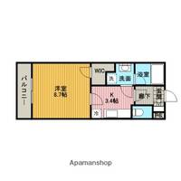 東京都町田市常盤町の賃貸マンションの間取り