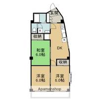 オーク二葉ビル3-Bの間取り
