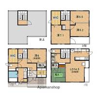 神奈川県川崎市高津区下野毛3丁目(一戸建)の賃貸物件戸建ての間取り
