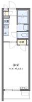 クレイノシャトーブランカⅡ104の間取り