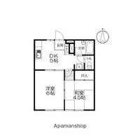 神奈川県藤沢市鵠沼神明5丁目の賃貸アパートの間取り