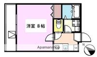 神奈川県横浜市西区南浅間町の賃貸マンションの間取り