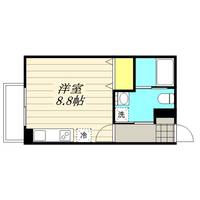 神奈川県藤沢市藤沢の賃貸マンションの間取り