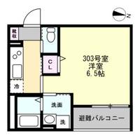 神奈川県藤沢市本町1丁目の賃貸アパートの間取り