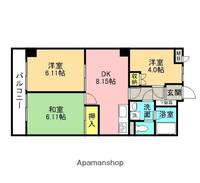 神奈川県横浜市港南区上永谷1丁目の賃貸マンションの間取り