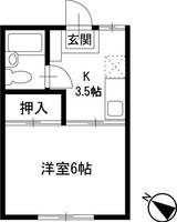 神奈川県横浜市磯子区杉田3丁目の賃貸アパートの間取り