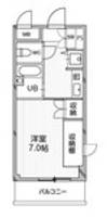 神奈川県横浜市都筑区富士見が丘の賃貸マンションの間取り
