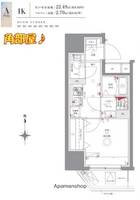 神奈川県川崎市中原区小杉町1丁目の賃貸マンションの間取り