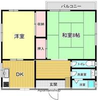 逗子市小坪アパートの間取り