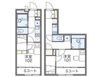 レオパレスアルファヒルズⅡの間取り