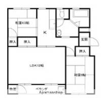 東芝杉田コーポの間取り