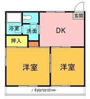 神奈川県横浜市緑区東本郷1丁目の賃貸アパートの間取り