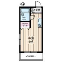 東京都大田区萩中2丁目の賃貸マンションの間取り
