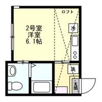 神奈川県横浜市神奈川区三ツ沢西町の賃貸アパートの間取り