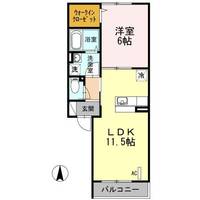 アレイ湘南202の間取り
