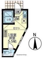 神奈川県横浜市港北区小机町の賃貸アパートの間取り