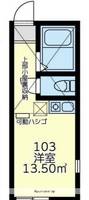 神奈川県横浜市港南区笹下2丁目の賃貸アパートの間取り