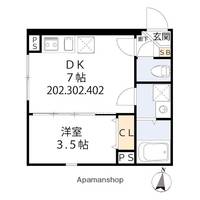 東京都大田区大森本町1丁目の賃貸マンションの間取り