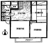 エクシード湘南B101の間取り