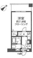 神奈川県川崎市中原区木月4丁目の賃貸マンションの間取り