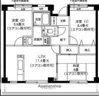 物件の間取り画像