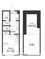 ハーミットクラブハウス衣笠の間取り