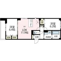 ニューグランデュールⅡ301号室の間取り