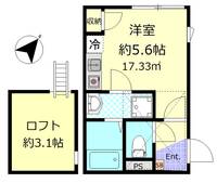 神奈川県横浜市栄区笠間2丁目の賃貸アパートの間取り