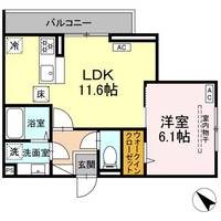 D PAINA 菅馬場2Bの間取り