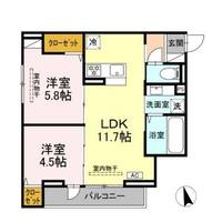 物件の間取り画像