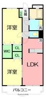神奈川県厚木市妻田北1丁目の賃貸マンションの間取り