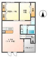 リバーサイド K&Kの間取り