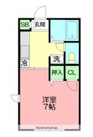 フラット海音の間取り