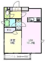 神奈川県藤沢市川名1丁目の賃貸マンションの間取り