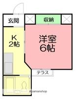 神奈川県秦野市本町3丁目の賃貸アパートの間取り