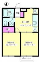 ディアコート開成IIA棟の間取り