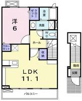 クラール曽比Aの間取り