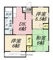 コーポ岡部A棟の間取り