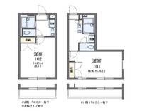 レオパレスベルヴィル湘南の間取り