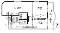 神奈川県平塚市四之宮2丁目の賃貸マンションの間取り