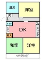 リバーサイドハイム102の間取り