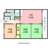 メゾンはなみずきBの間取り