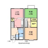 オーグ県庁前Bの間取り