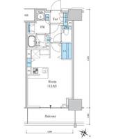 ロイヤルパークスER万代0725の間取り