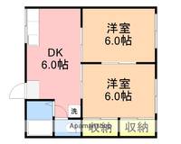 真砂ハイツの間取り