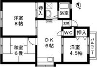 ブルーフラッツ2101の間取り