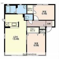 ヴィラニッシンDの間取り