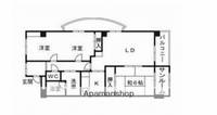 富山県富山市西長江1丁目の賃貸マンションの間取り